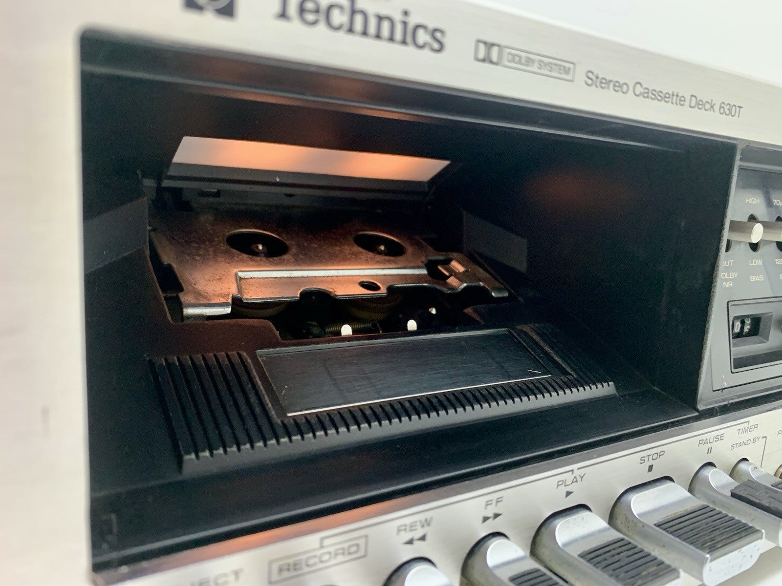 TECHNICS RS 630T Stereo Cassette Tape Deck 2 Head Vintage 1978 Work Good Look