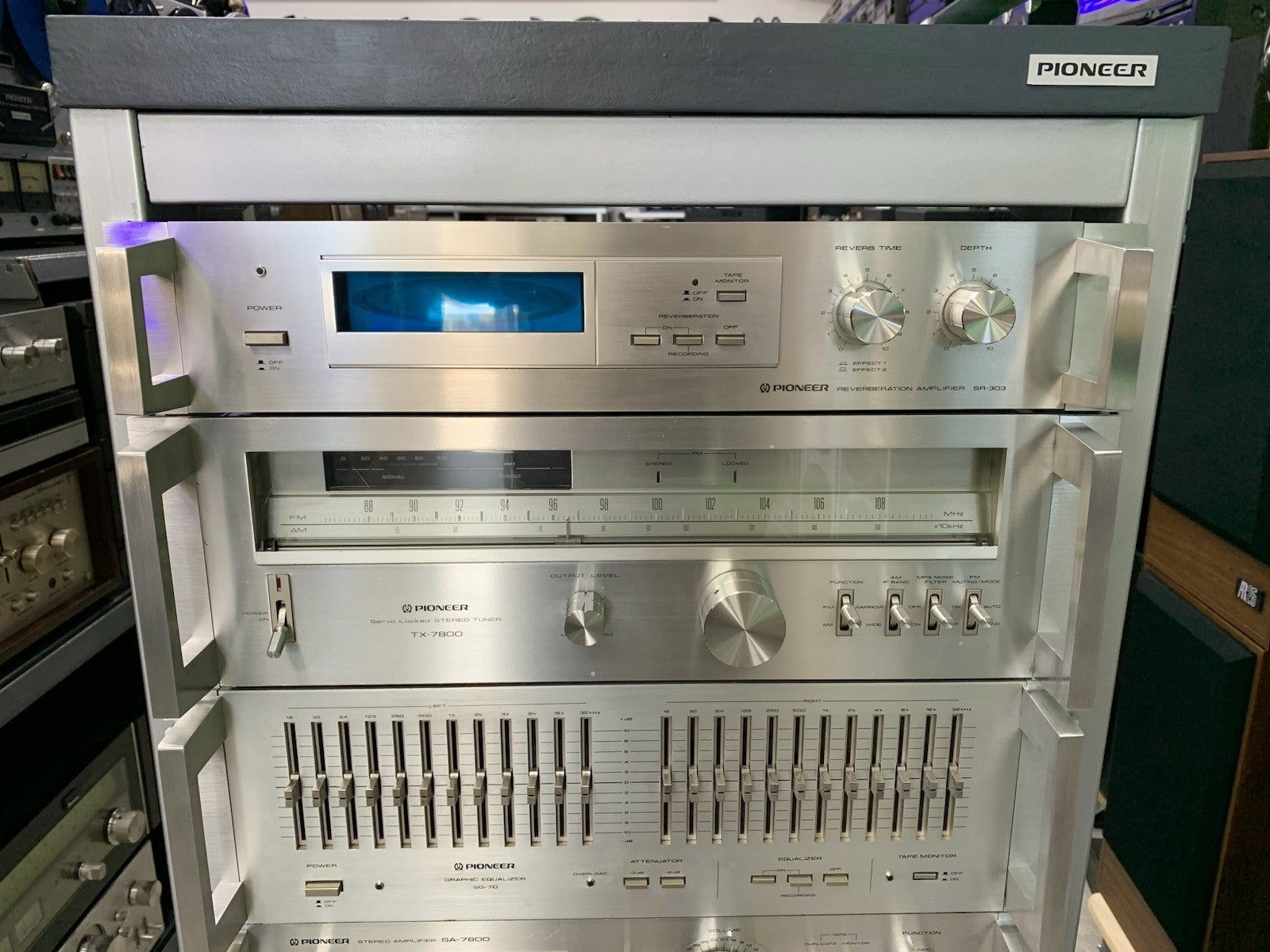 PIONEER Hi End System Rack JA-R2S SR 303 TX 7800 SG 9800  SA 7800 CT 950 RT 707