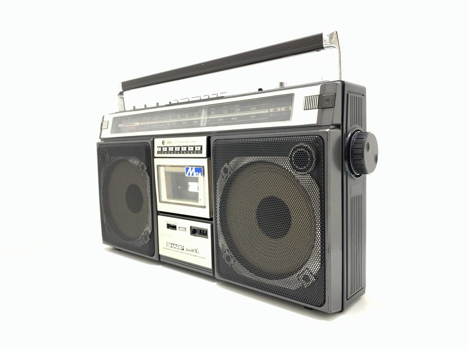 SHARP GF 308SB BOOMBOX STEREO Radio Cassette Vintage WORK PERFECT Good Look