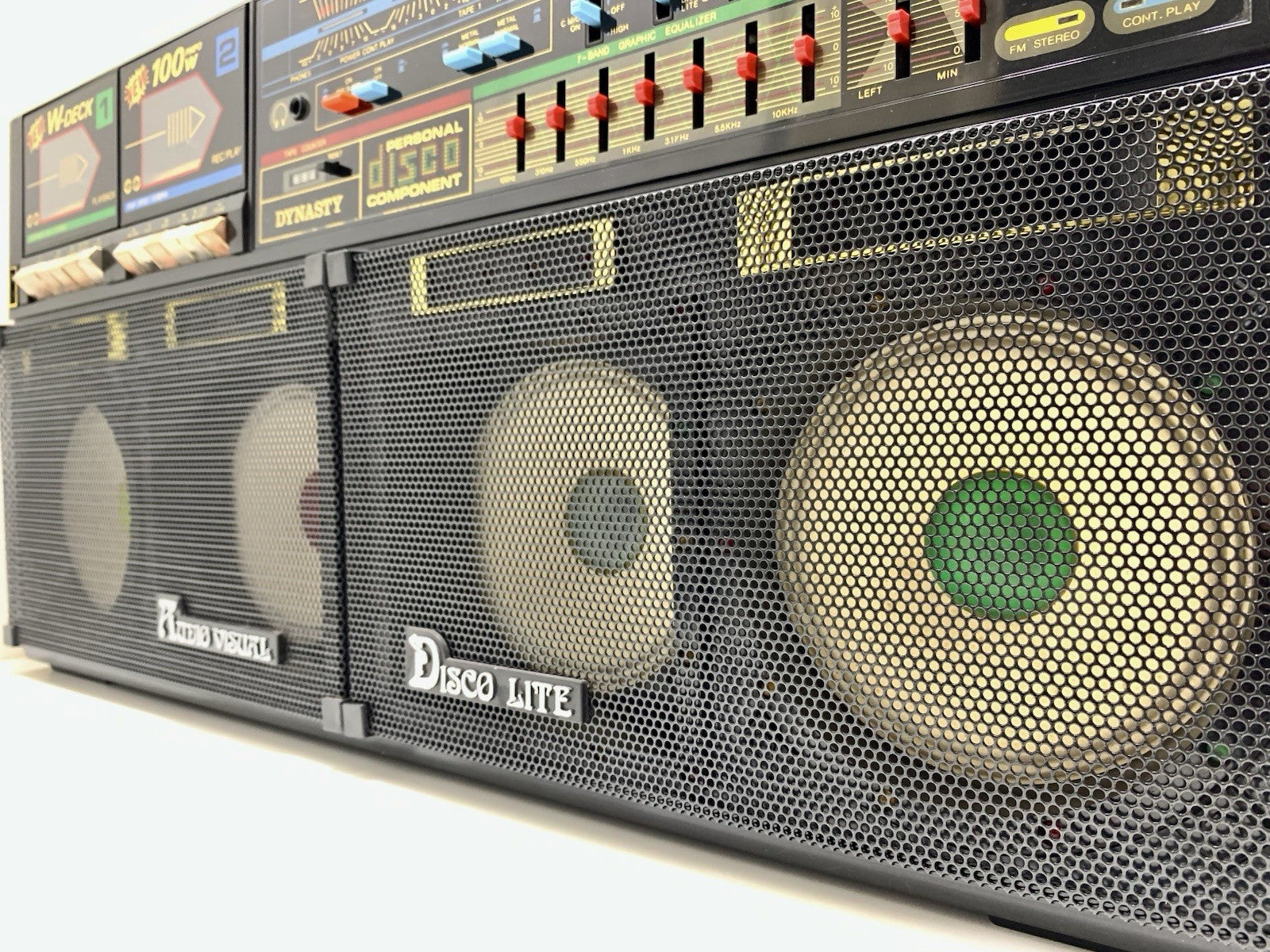DYNASTY ES555 BOOMBOX Ghettoblaster MADONNA Radio Cassette Stereo WORK Good Look