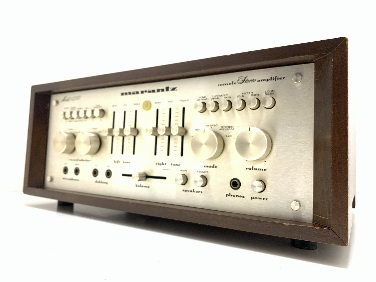 MARANTZ 1250 Console Stereo Amplifier 125+125 W RMS Vintage 1977 WORK Good Look