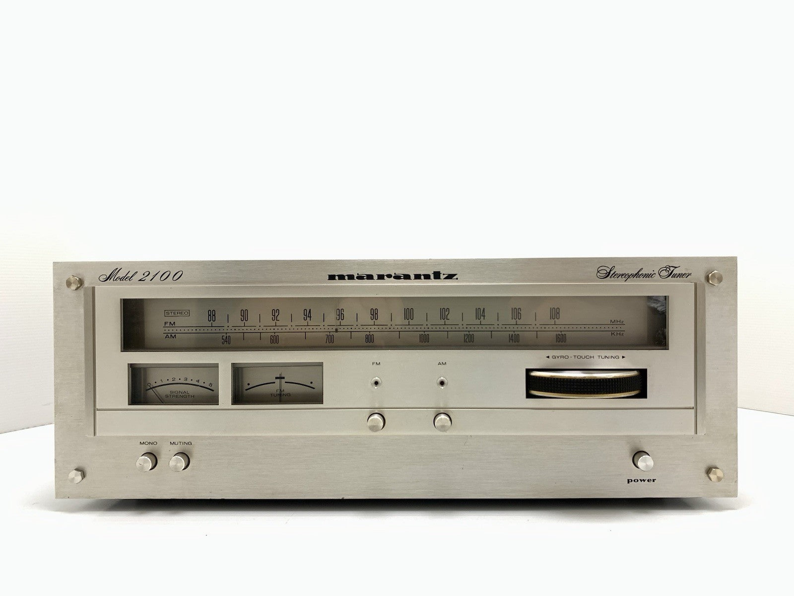 MARANTZ Model 2100 AM/FM Stereo Analog Gyro-Touch Tuner Vintage WORK Good Look