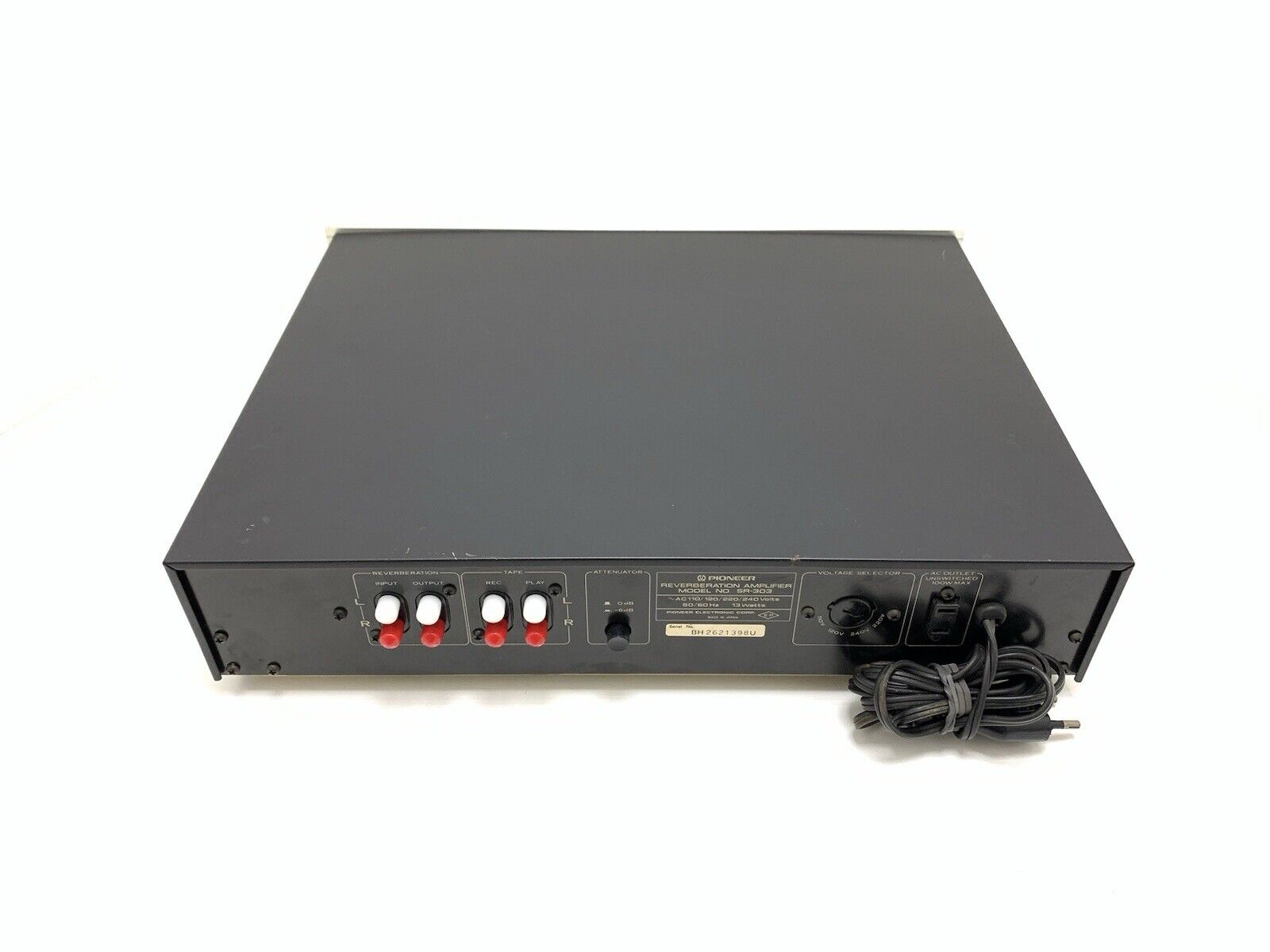 PIONEER Stereo REVERBERATION AMPLIFIER SR-303 Vintage 1980 Work PERFECT GoodLook