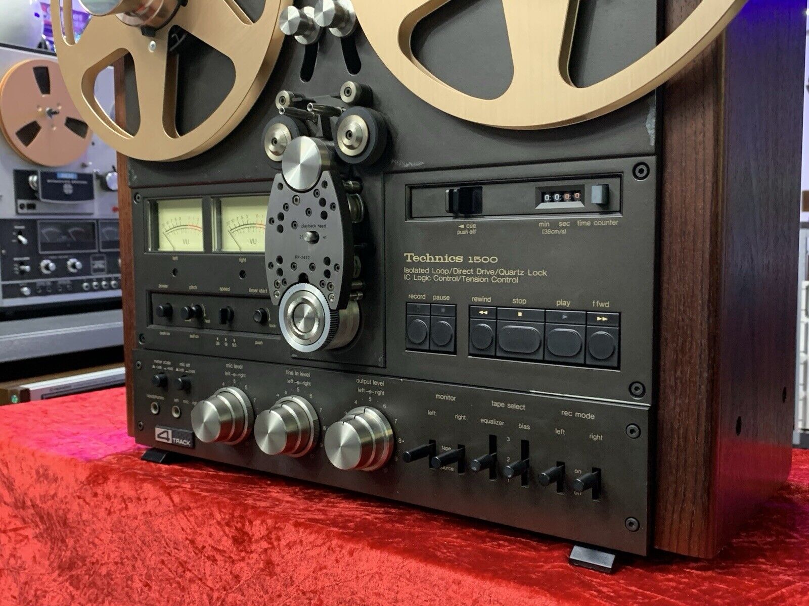 TECHNICS RS 1506U Reel to Reel 2 & 4 Track 10" Tape Vintage 1977 WORK Good Look