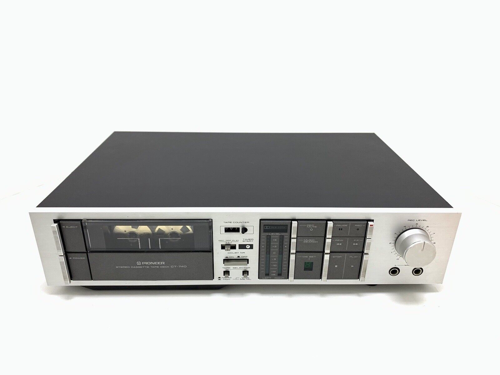 PIONEER CT-740 Stereo Cassette Tape Deck 2 Head Vintage 1983 WORK Good Look
