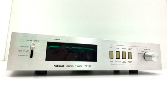 NATIONAL TE 97 Audio Digital Timer Blue Display Vintage Refurbished Like New