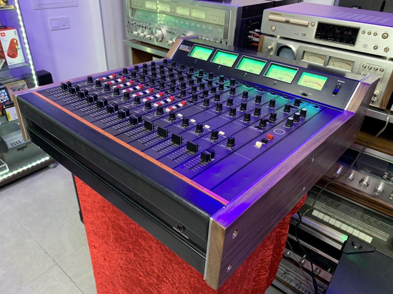TEAC TASCAM Series Model 5A RARE AUDIO MIXER 8 Ch Vintage 1975 WORKING Good Look