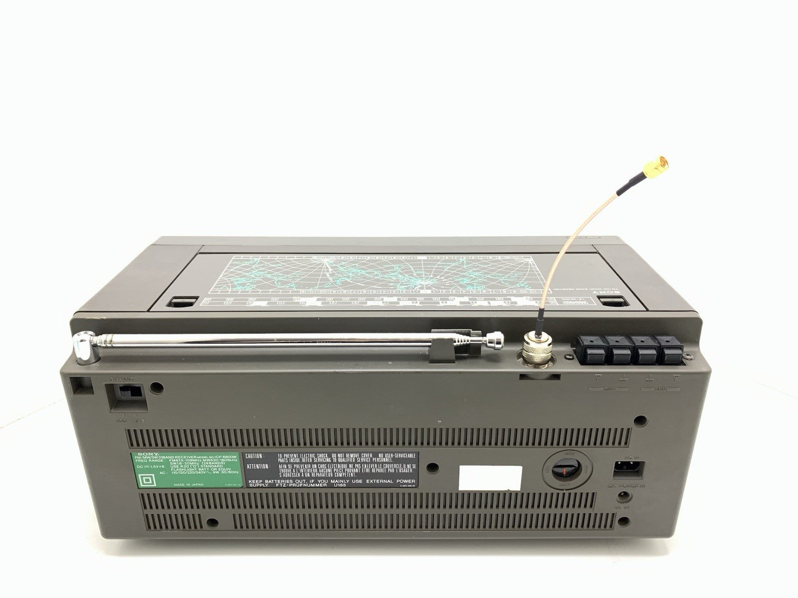 Sony ICF 6800W World Band Receiver Professional Radio Multiband Vintag Work Good