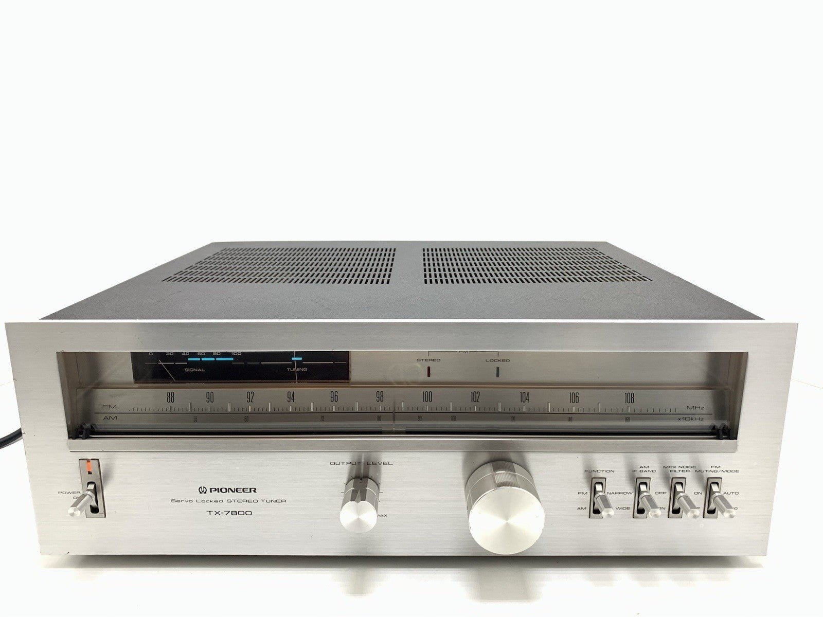 PIONEER TX 7800 AM/FM Stereo Analogue Tuner BlueLine Vintage 1979 WORK Good Look