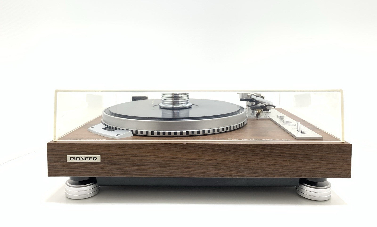 PIONEER XL 1550 Turntable Direct Drive Manual Quartz Vintage 1976 WORK Good Look