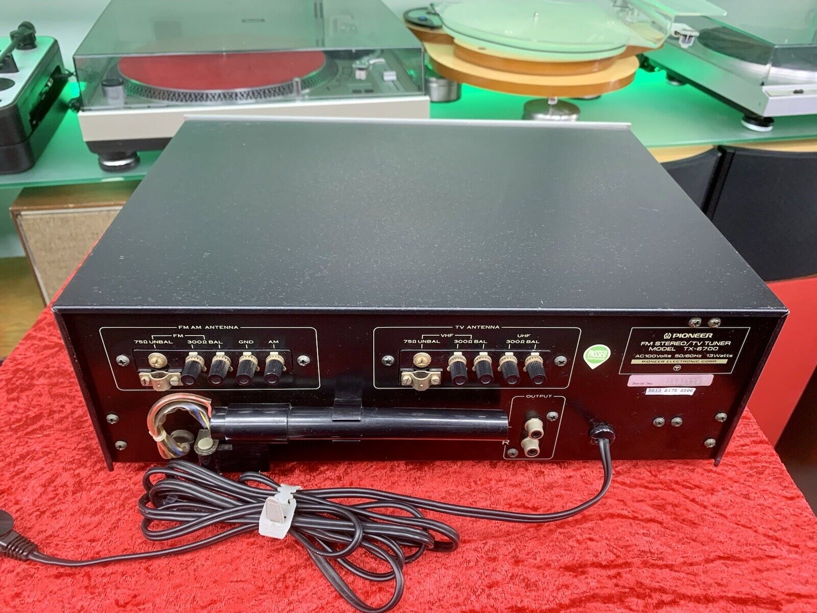PIONEER TX-6700 TV VHF UHF AM FM Stereo RARE Tuner Vintage 1975