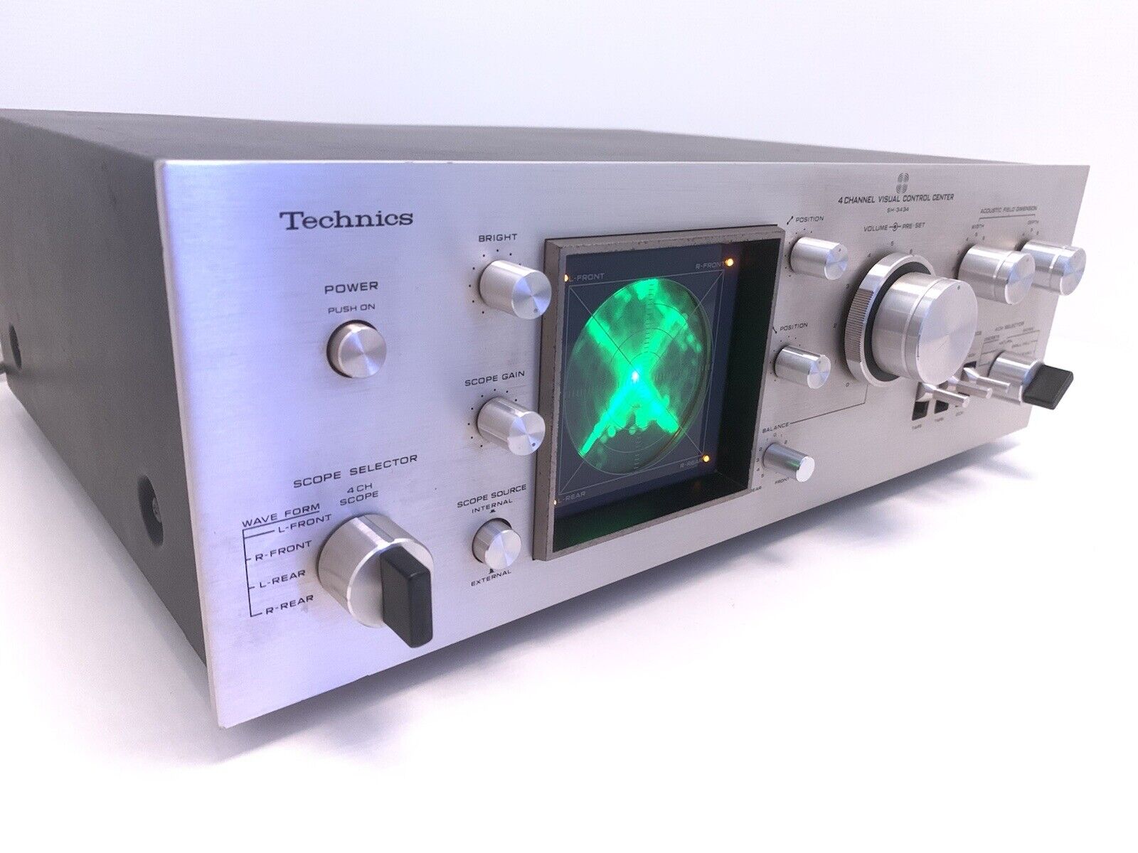 TECHNICS SH-3434 Audio Scope 4 Channel RARE Hi Fi Vintage 1973 WORK Good Look