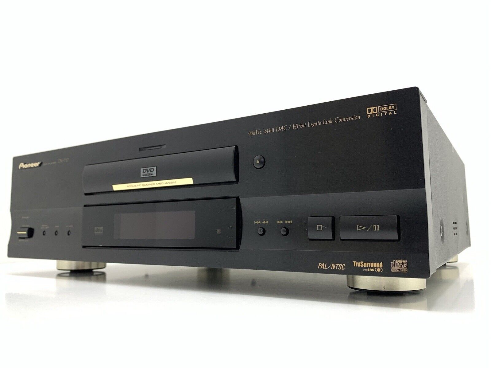 PIONEER DV 717 DVD CD Compact Disc with Remote Original PAL NTSC WORK Good Look
