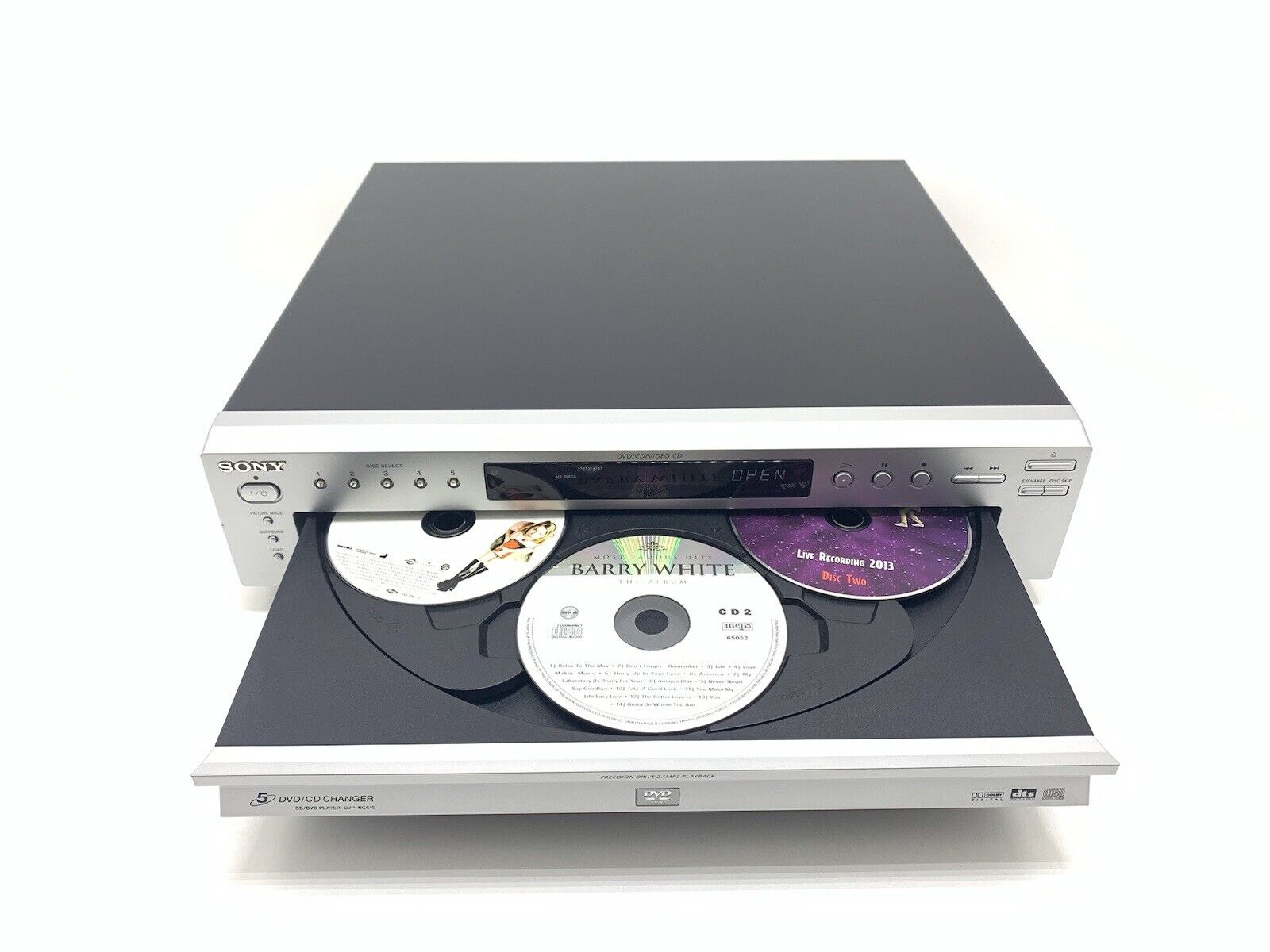 SONY DVP-NC615 DVD CD Carousel Compact Disc + Remote Vintage 2002 WORK Good Look