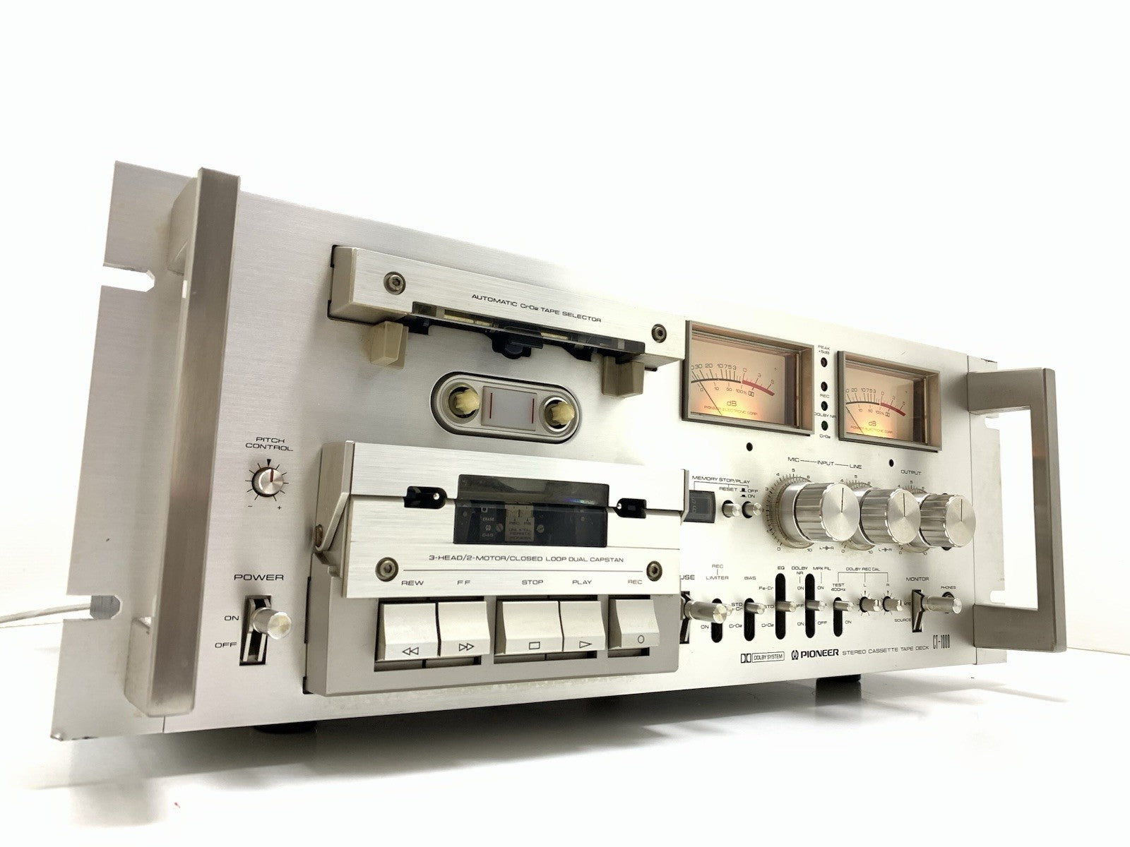 PIONEER CT 1000 CT-F1000 RACK 3 Head Stereo Tape Deck Vintage WORK Good Look