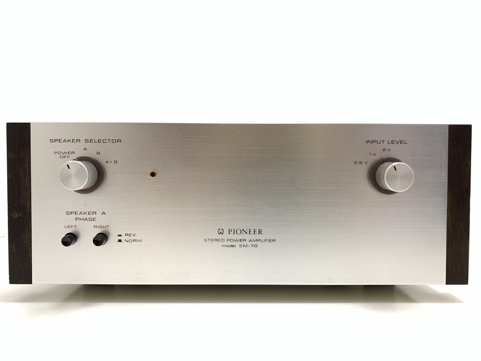 PIONEER SM-70 SM700 Stereo Power Amplifier 20+20W RMS Vintage 1969 WORK GoodLook