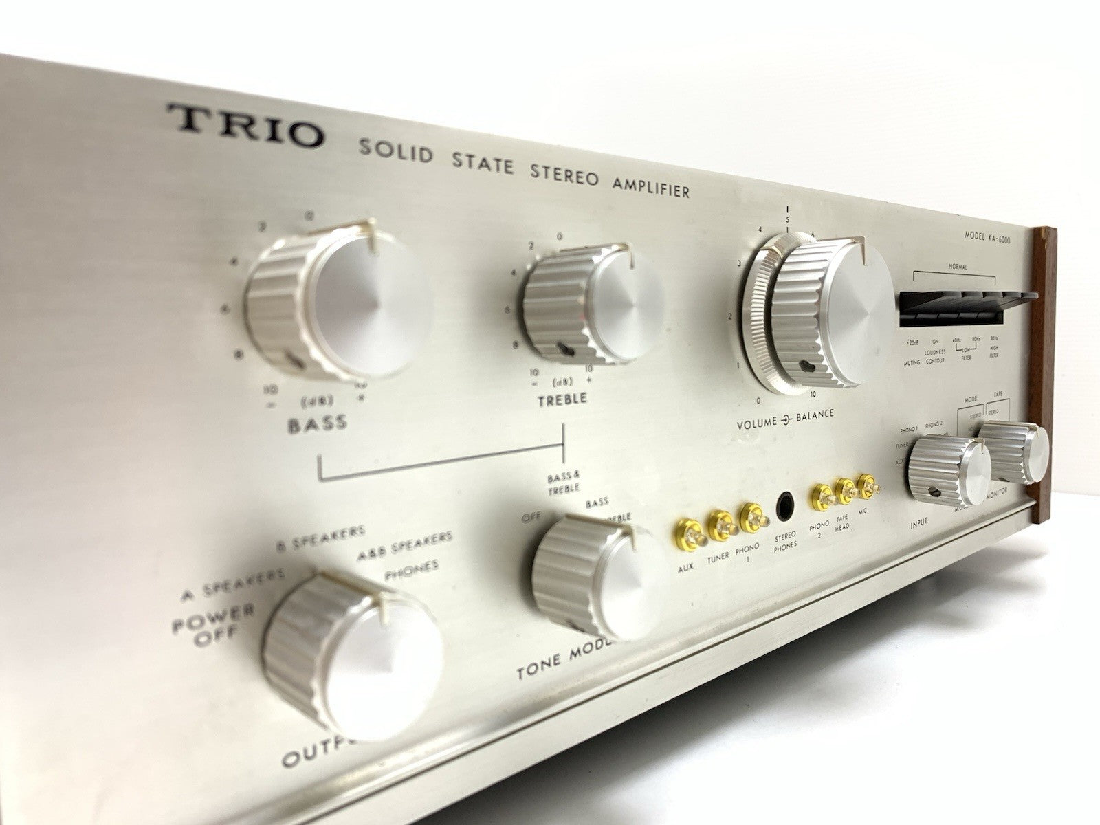 TRIO KENWOOD KA 6000 Legendary  Amplifier 45+45W RMS Vintage 1968 WORK Good Look