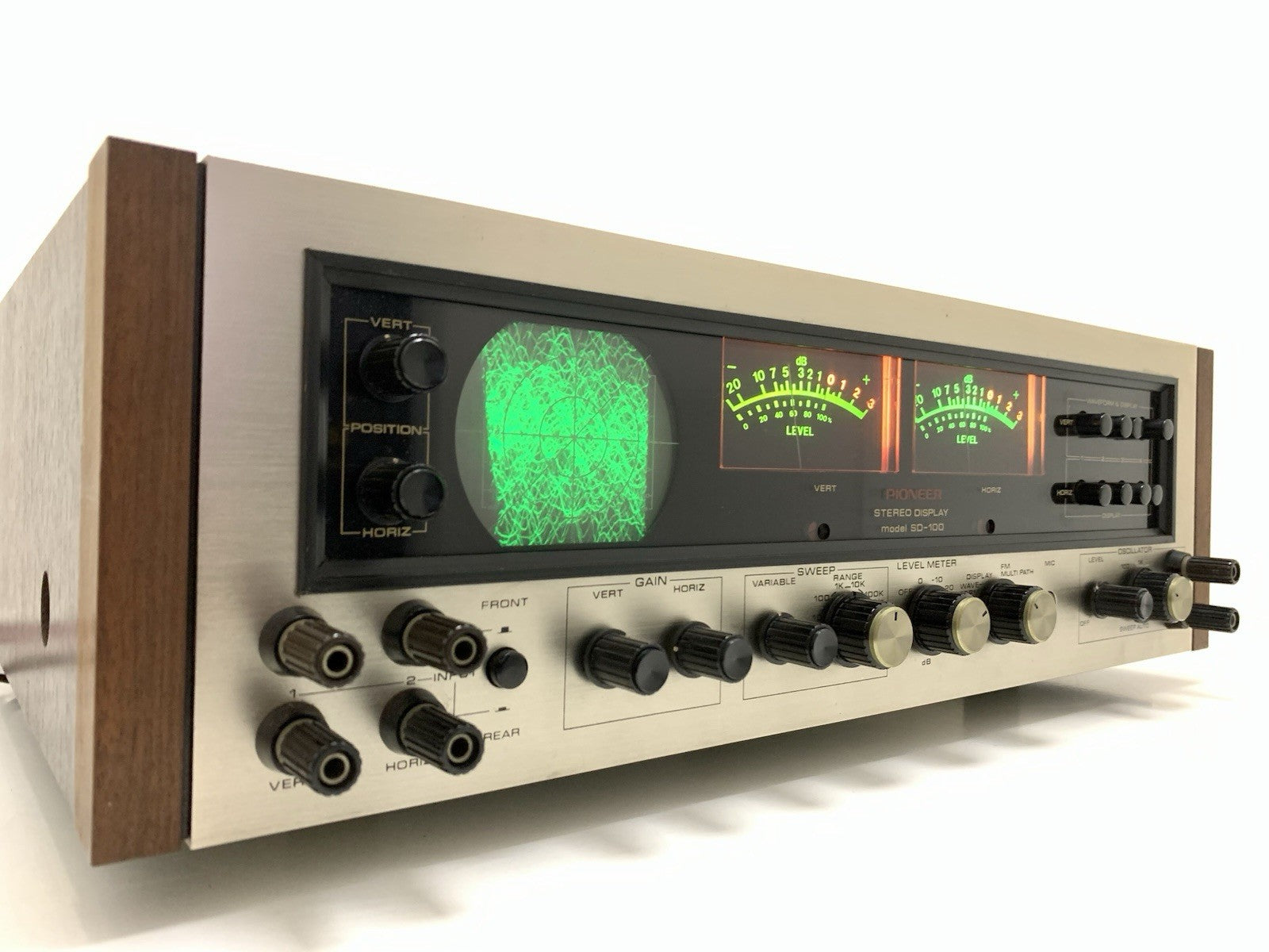 PIONEER SD 100 Stereo Display Audio Scope VERY RARE Vintage 1971 WORK Good Look