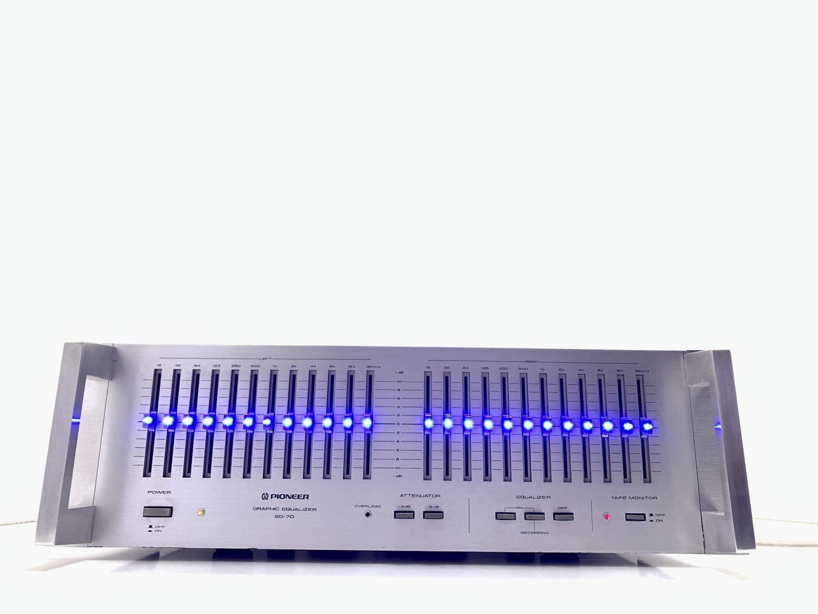 PIONEER SG 70/SG 9800 Graphic Equalizer BLUE LED Rack Handless 19