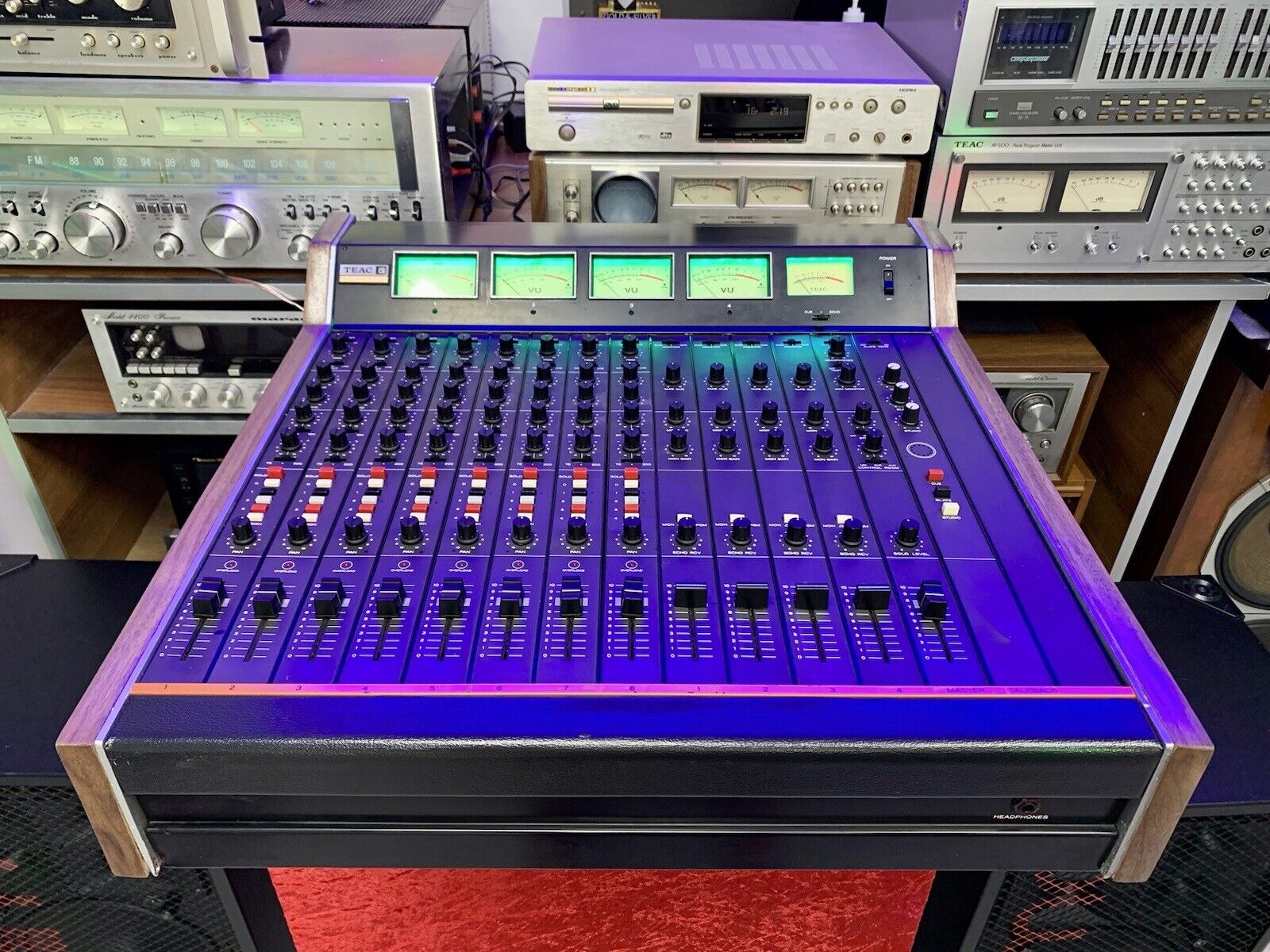 TEAC TASCAM Series Model 5A RARE AUDIO MIXER 8 Ch Vintage 1975 WORKING Good Look