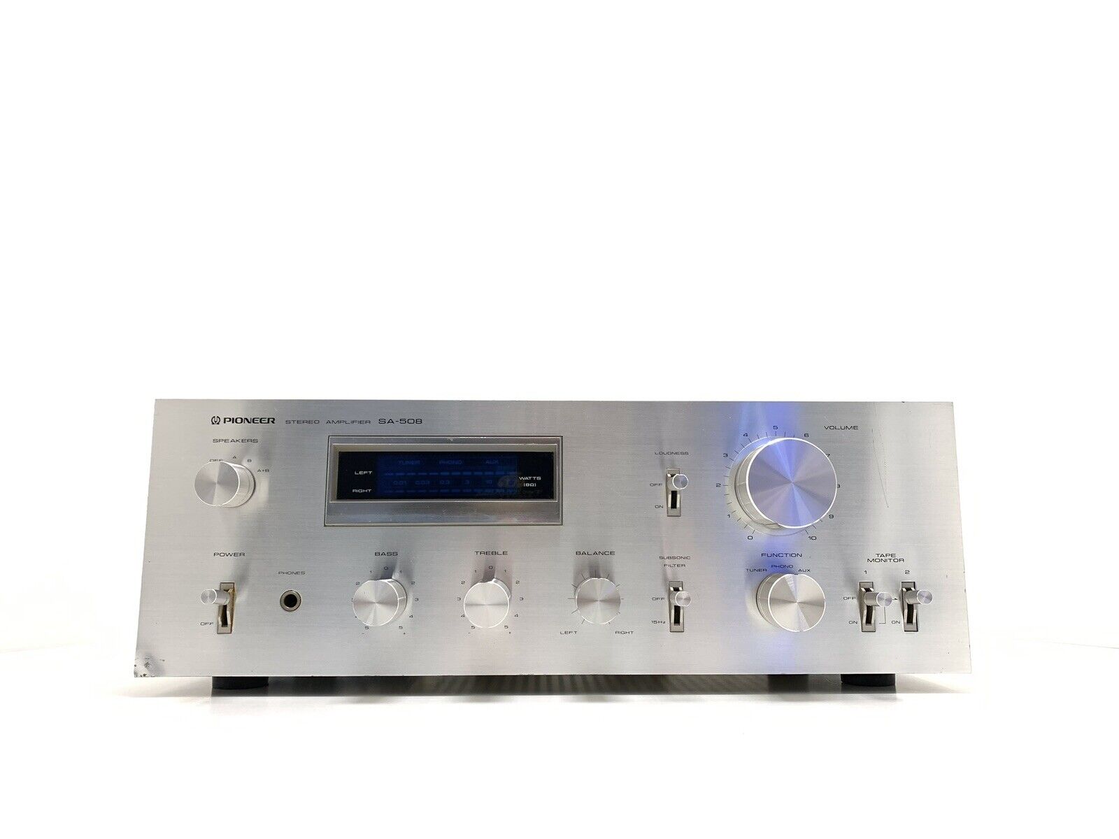 PIONEER SA 508 Stereo Amplifier 2X 25Watts RMS Vintage 1979 Hi Fi WORK VERY GOOD