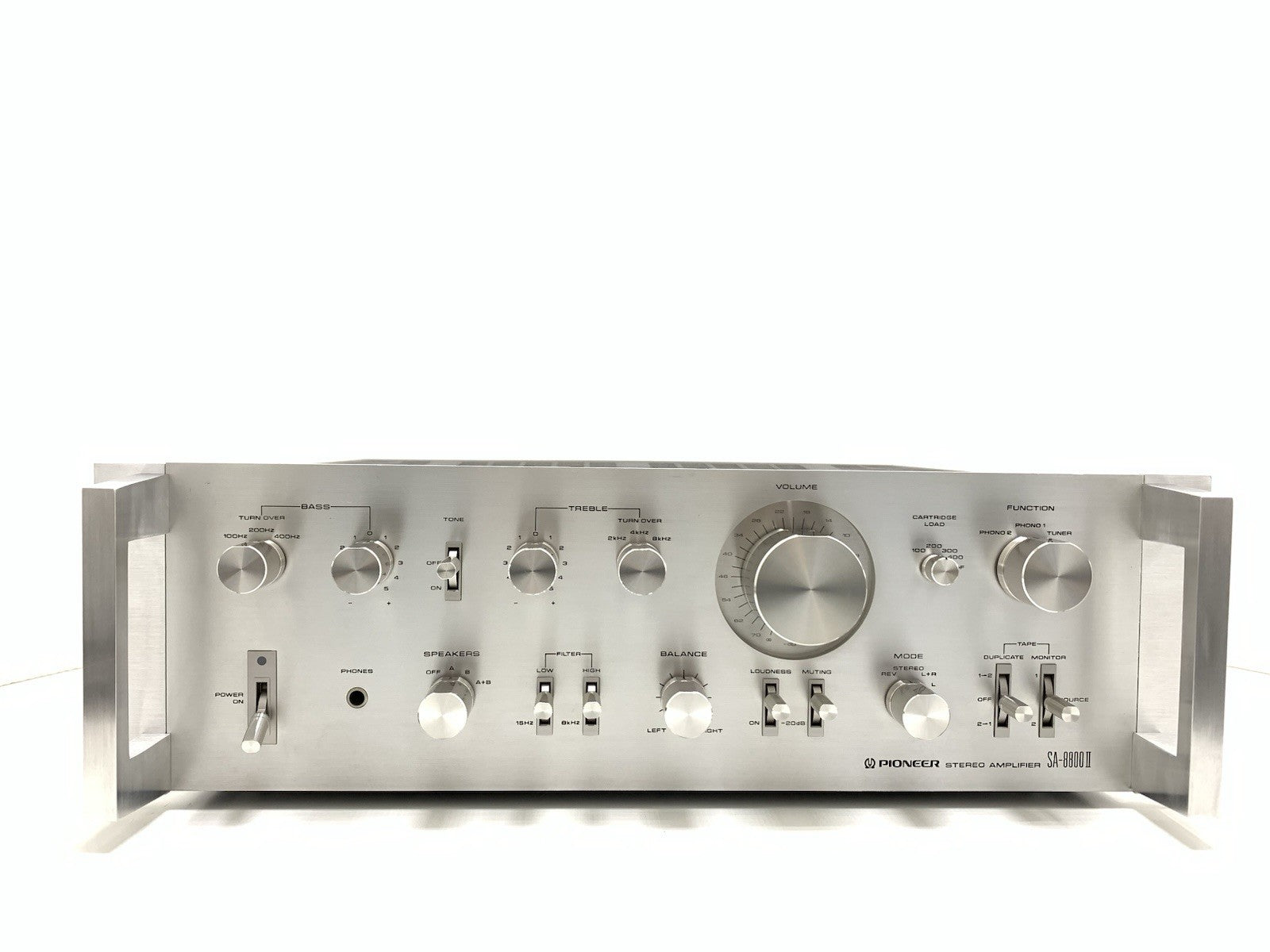 PIONEER SA 8800 II Rack Handles Stereo Amplifier 2 X 60W Vintage WORK Good Look