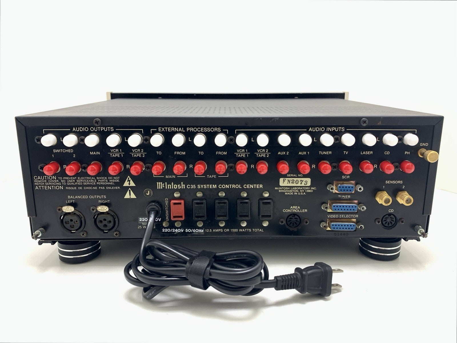 McINTOSH C 35 System Control Center Stereo Pre Amplifier Vintage WORK Good Look