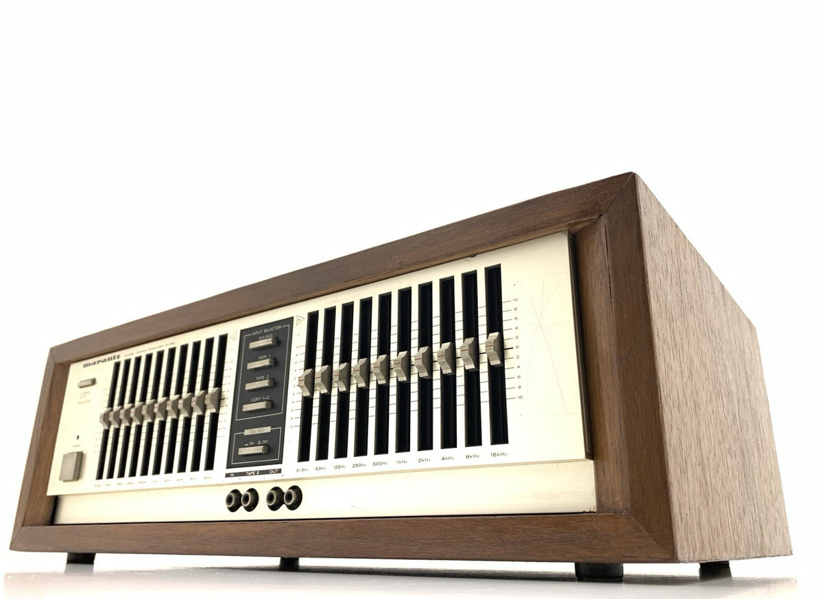 MARANTZ EQ 340 Stereo Graphic Equalizer New Wood Box Vintage 1983 WORK Good Look