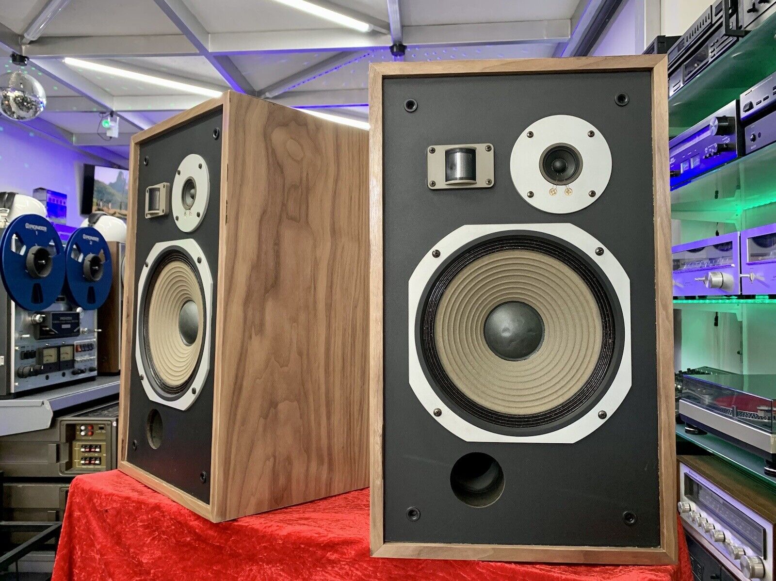 PIONEER HPM-50 Original 3 Way SPEAKERS 80 Watts RMS Vintage 1979 WORK GOOD LOOK!
