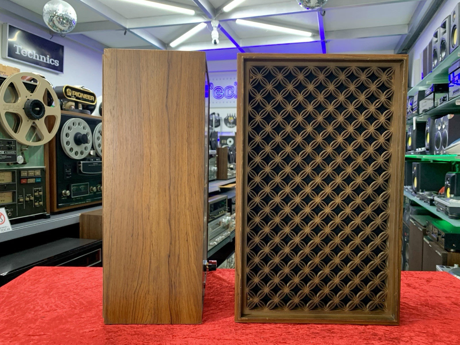NATIONAL PANASONIC SB 123F Original Speakers 2 Way Vintage 1973 Work Good Look