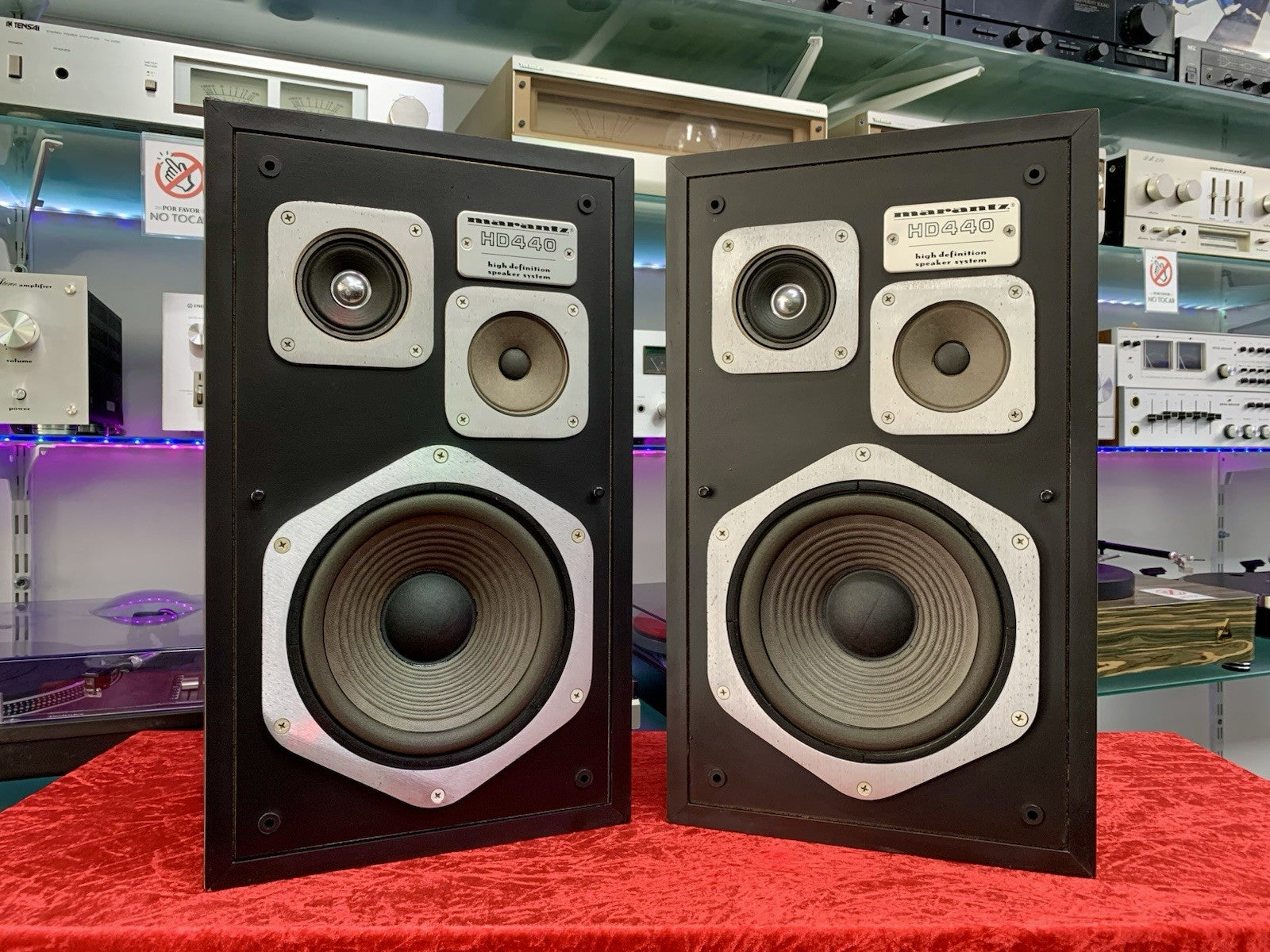 MARANTZ HD 440 Hi End Original Speakers 3Way 80Watts Vintage 1977 Work Good Look