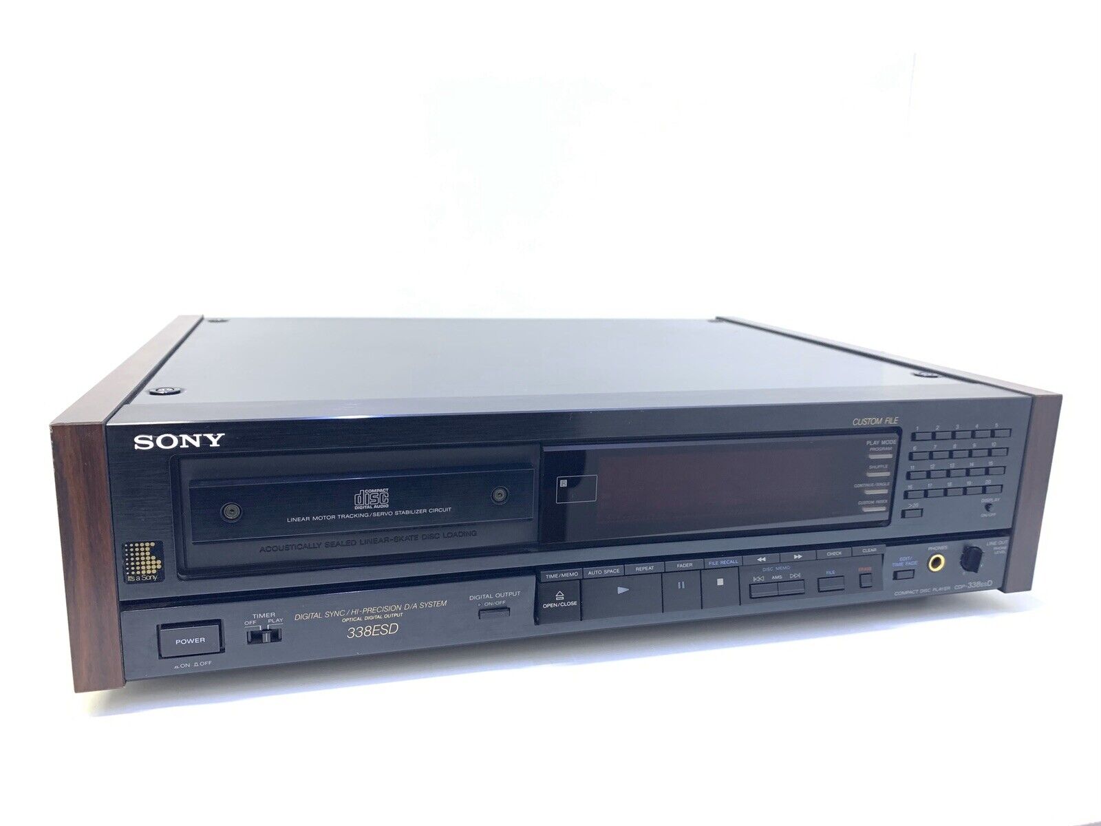 SONY CDP-338ESD Compact Disc Player High End Vintage 1990 with Remote Like New
