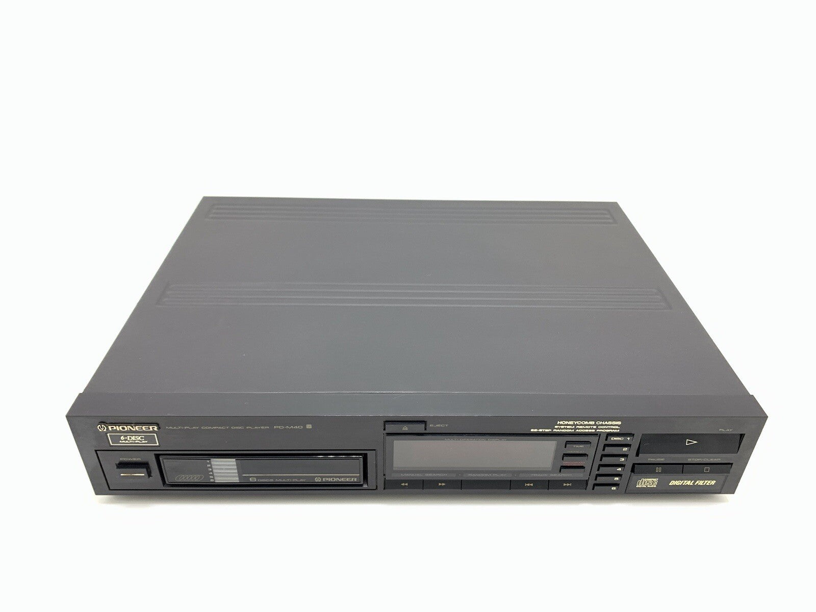 PIONEER Pd M40 CD Compact 6 Disc Multi Player Hi Fi Vintage 1987 Work Good Look