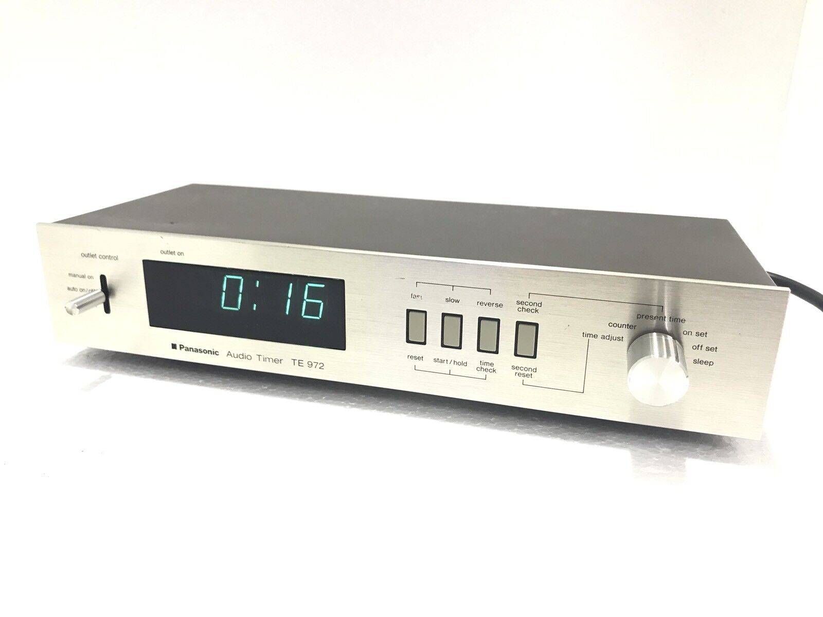 PANASONIC TE 972 Audio Digital Timer Blue Display Vintage Refurbished Like New