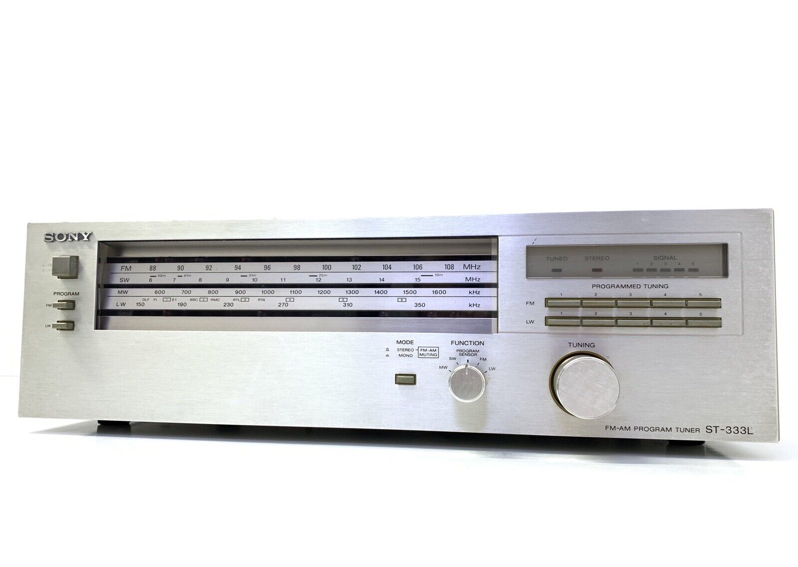 SONY ST-333L FM Stereo Program Tuner Vintage 1979 Hi End Refurbished Good Look