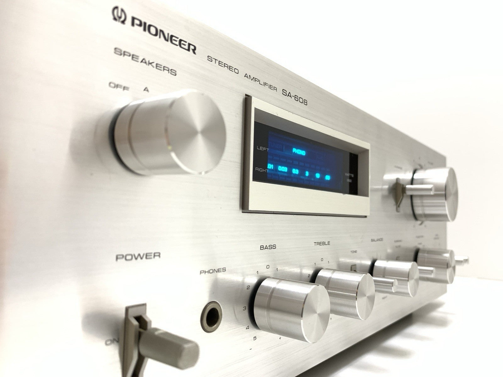 PIONEER SA 608 Stereo HiFi Amplifier 45+45 Watts RMS Vintage 1979 WORK GOOD LOOK