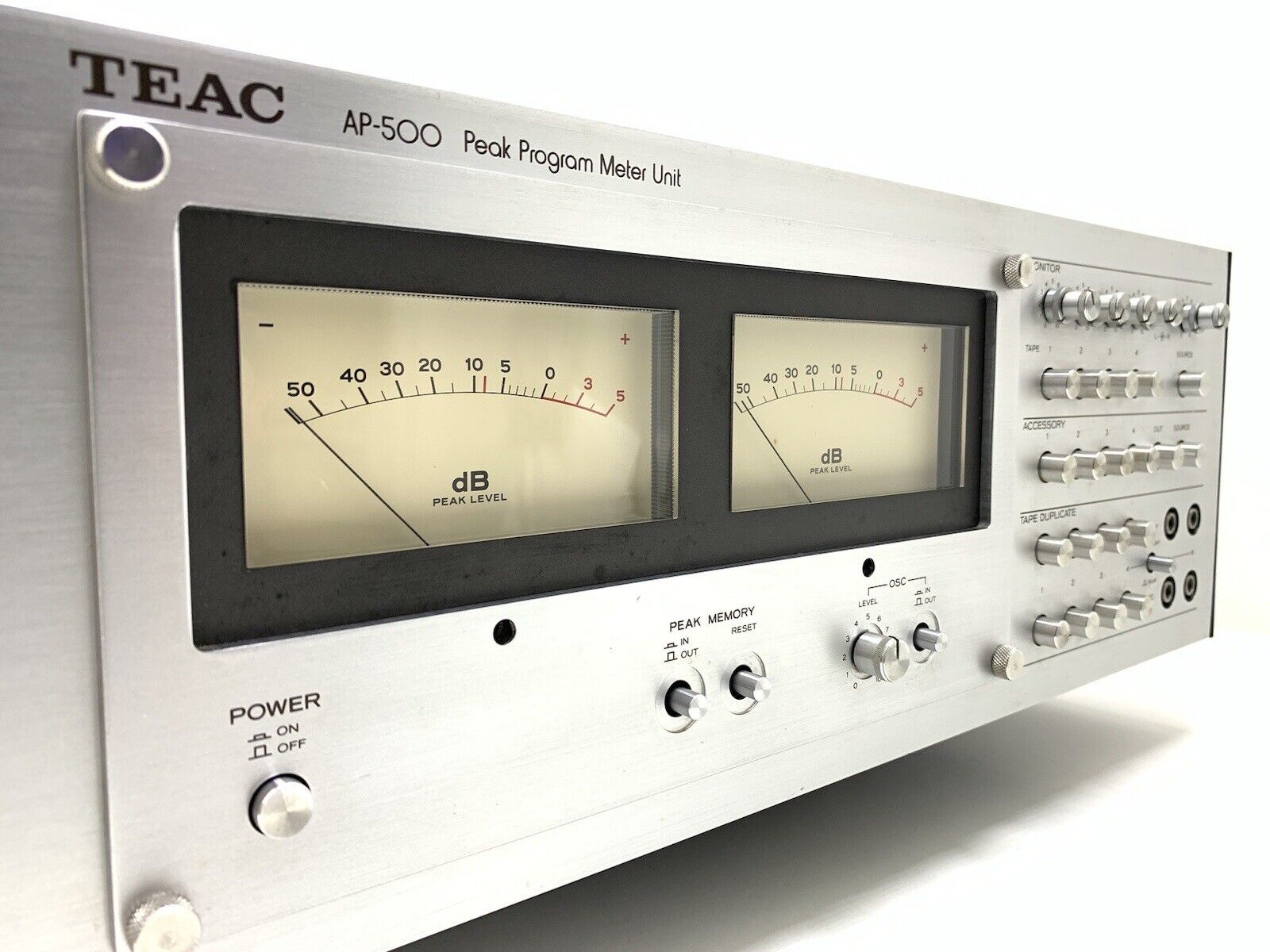 TEAC AP-500 Very RARE Peak Program Meter Unit Vintage 1977 Manual WORK Like New