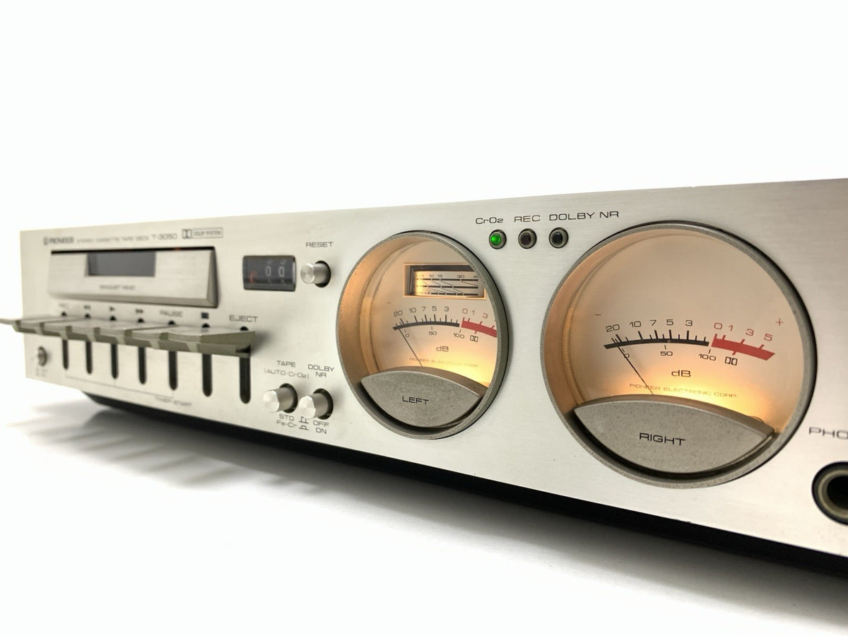 PIONEER T 3050 Slim Stereo Cassette Tape Deck 2 Head Vintage WORK 100% Good Look