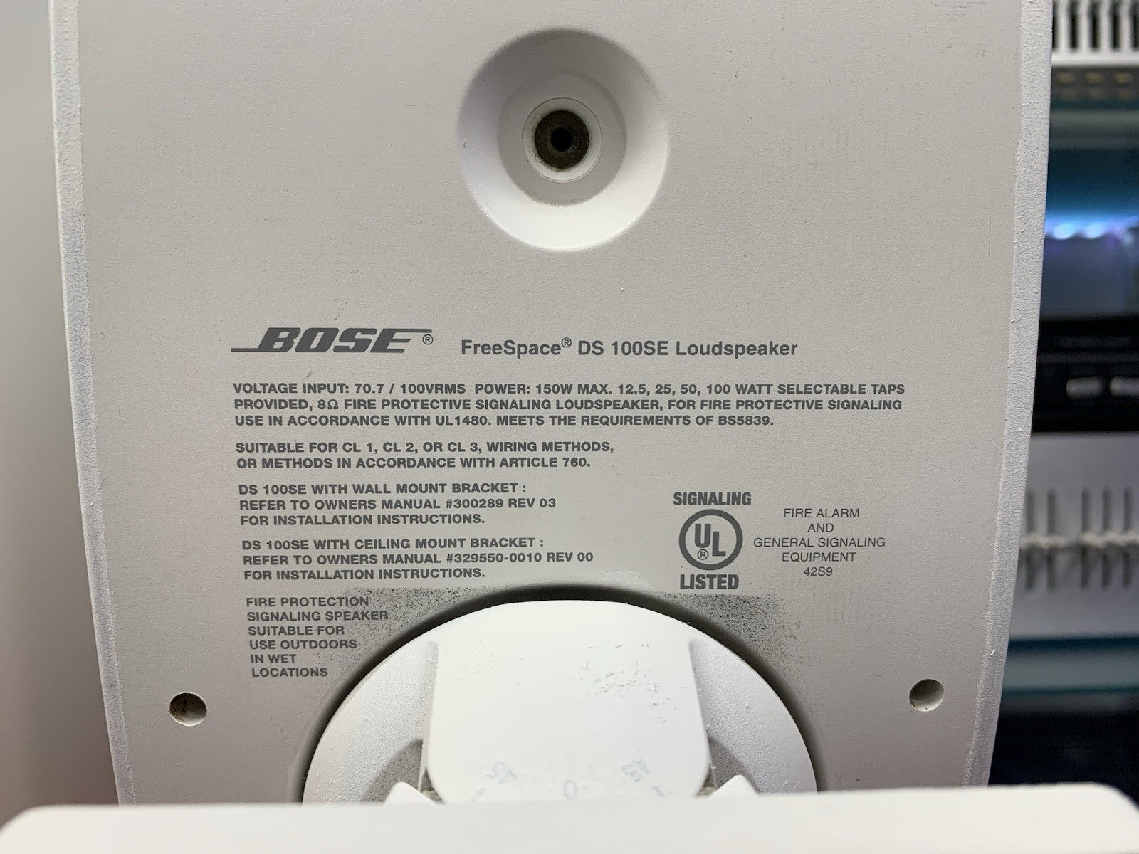 BOSE DS 100SE Free Space Commercial PRO Speaker 2Way 100Watts RMS WORK Good Look