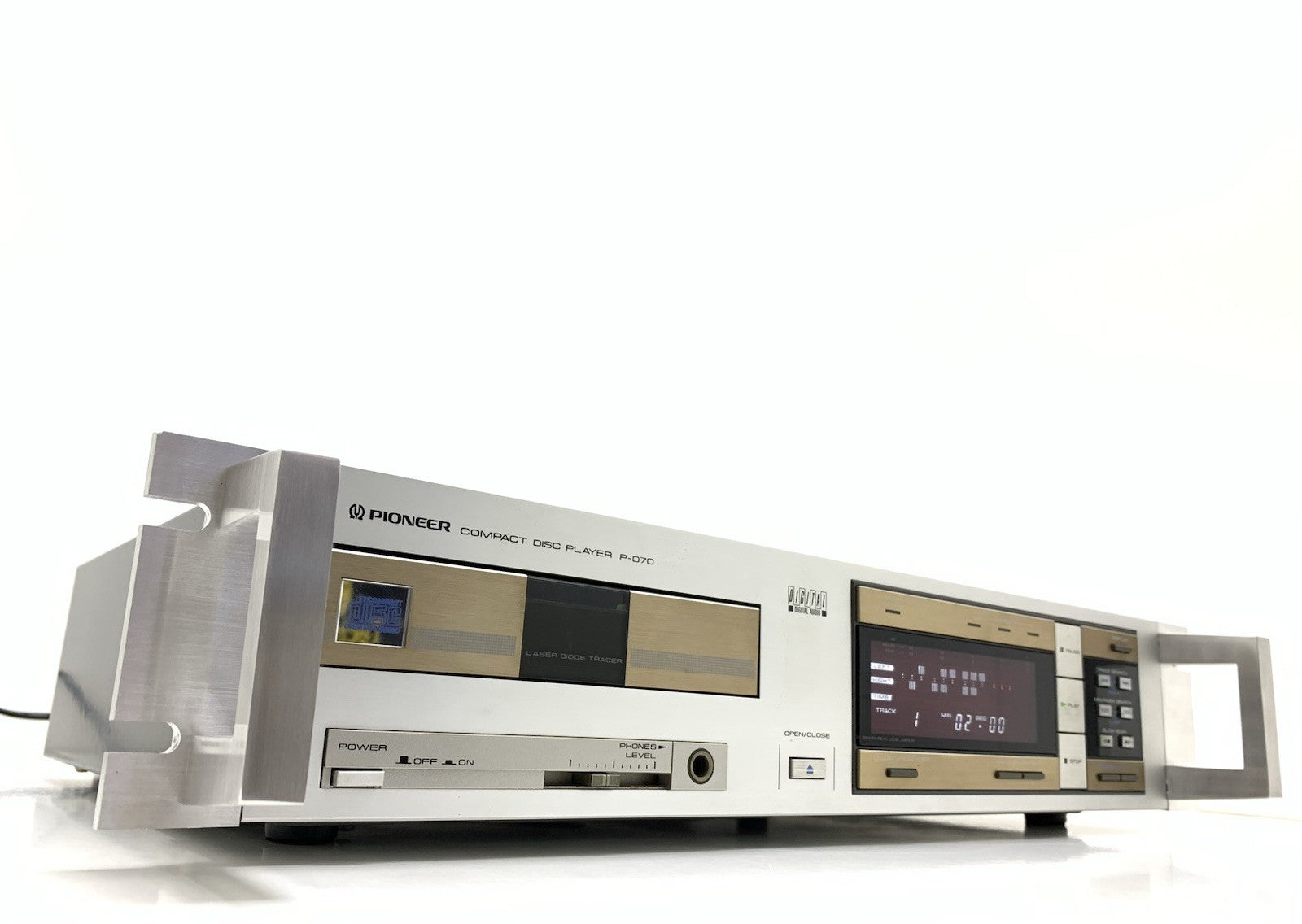 PIONEER P D70 Compact Disc CD Player Exclusive Handles RACK 19" WORK Good Look