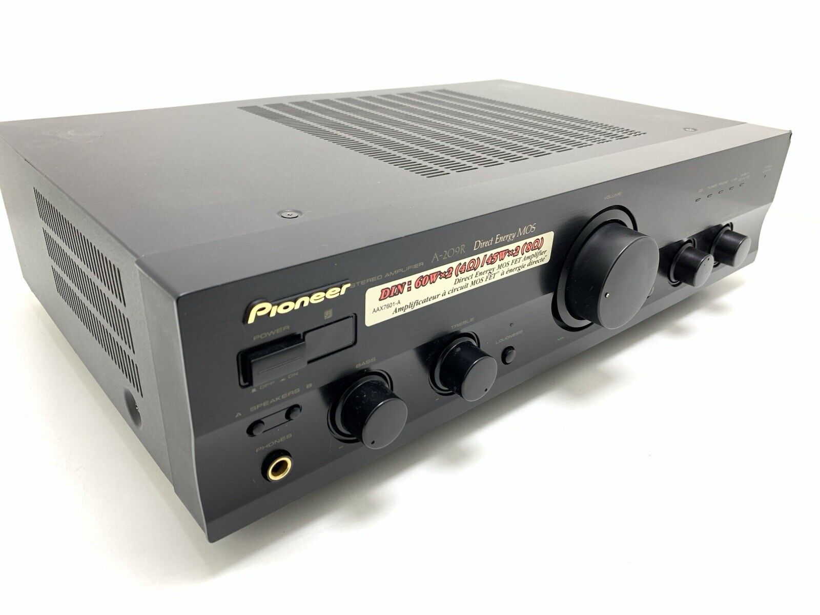PIONEER A 209R Stereo Amplifier 35+35 Watts RMS Vintage 2000 WORK Good Look