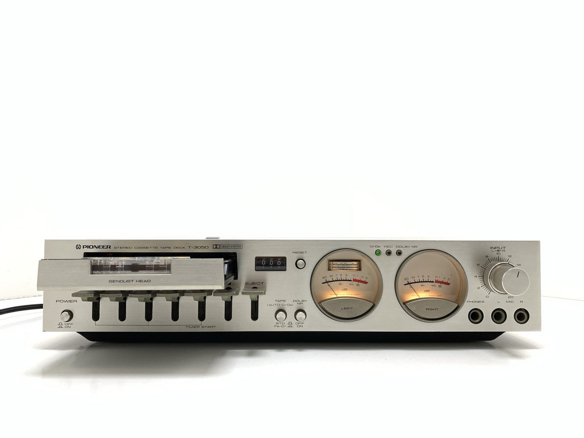 PIONEER T 3050 Slim Stereo Cassette Tape Deck 2 Head Vintage WORK 100% Good Look