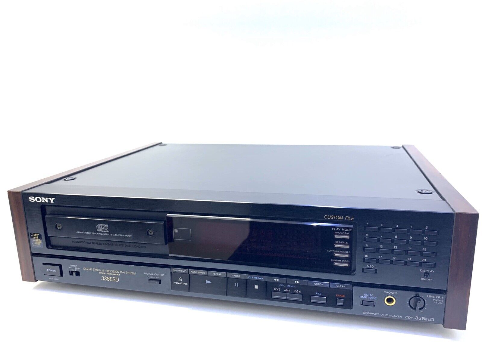 SONY CDP-338ESD Compact Disc Player High End Vintage 1990 with Remote Like New