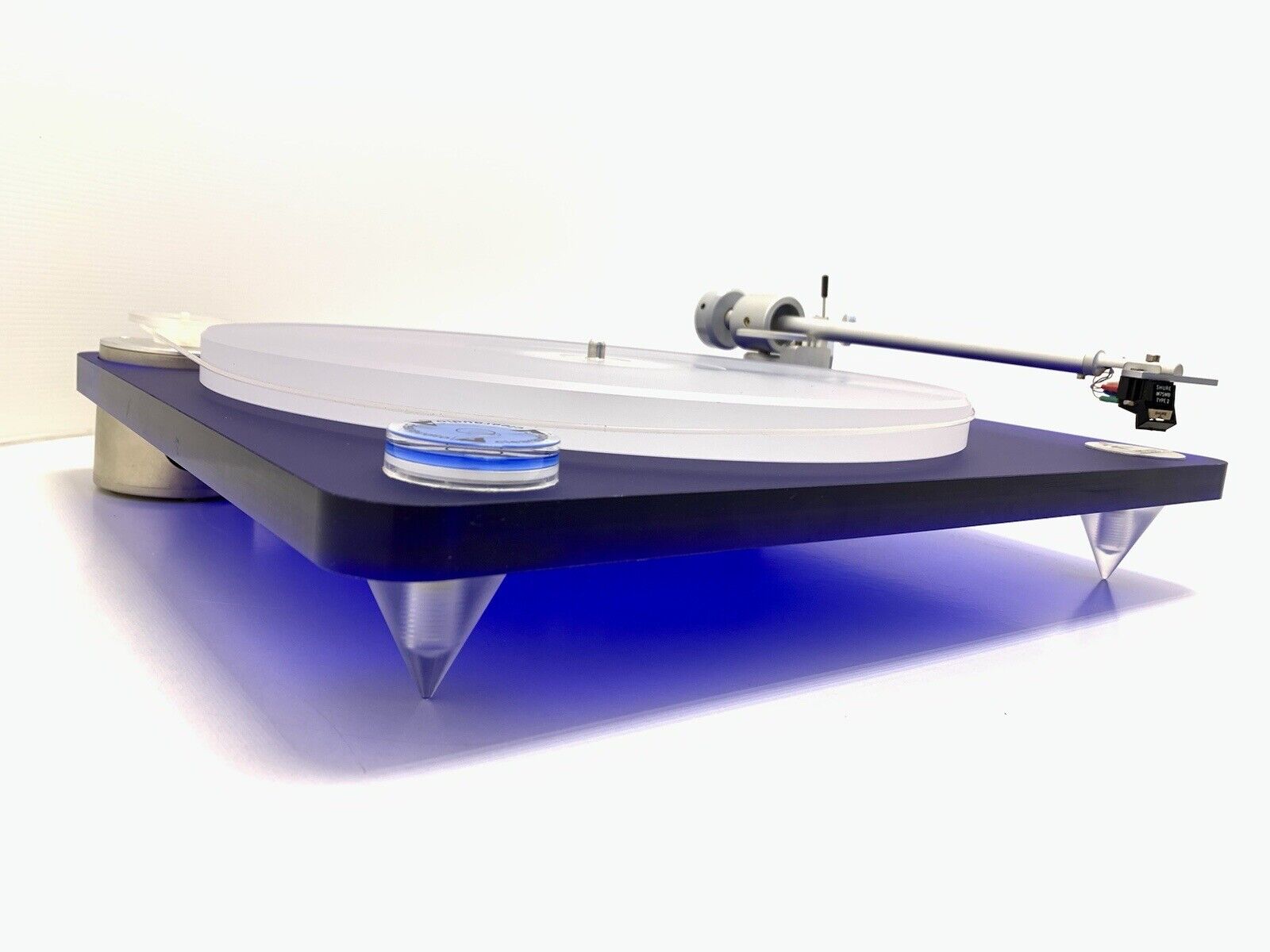 CLEARAUDIO Concept Emotion Blue Turntable with SHURE M75MB Type2 WORK Good Look