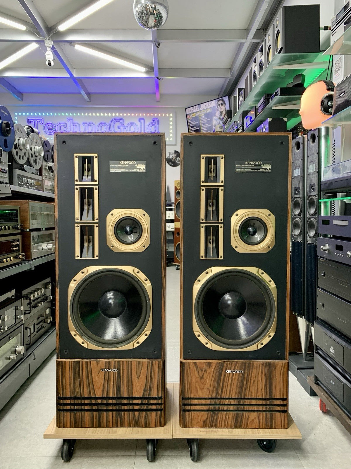 KENWOOD SUPER WOOFER（美品） KENWOOD JL 988AV Hi End 5 Speakers 4 Way Premium Rosewood Vintage