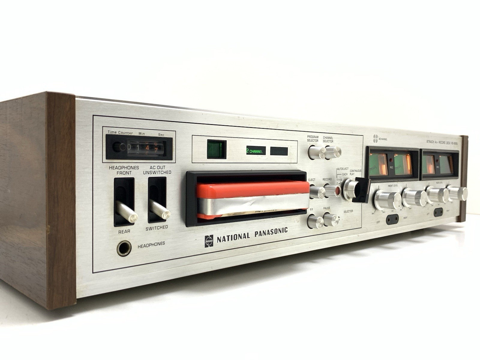NATIONAL PANASONIC RS 858U 4Channel Quadraphonic 8 Track Recorder WORK Good Look