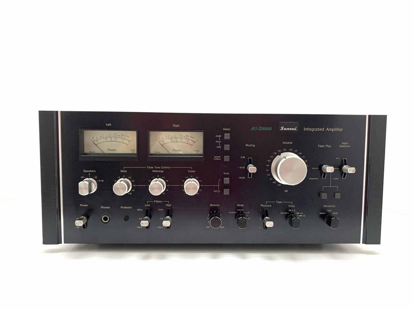 SANSUI AU 20000 Integrated Stereo Amplifier 170+170 WRMS Vintage 1975 LIKE NEW