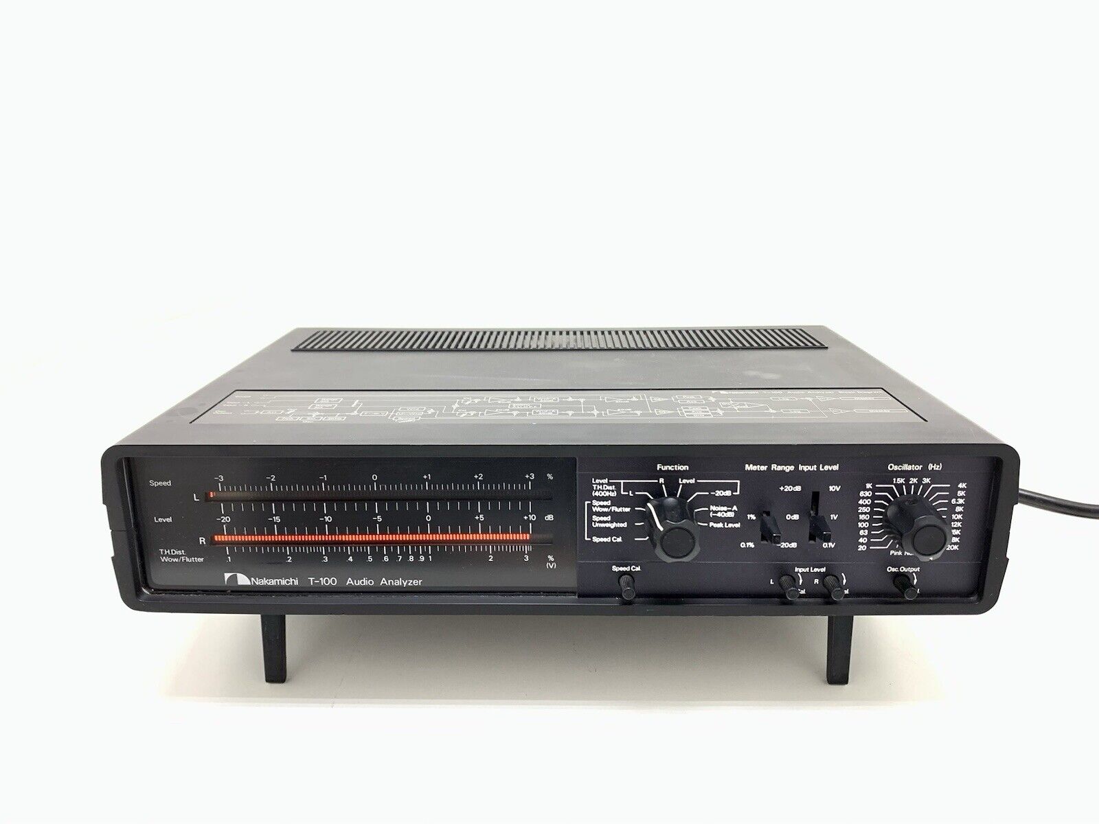 NAKAMICHI T 100 Professional Stereo AUDIO ANALYSER Vintage 1981 WORK Good Look
