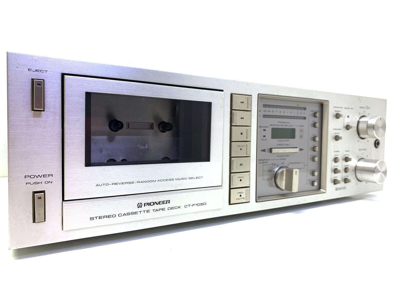 PIONEER CT-F1050 RARE 2 Motor AutoReverse Stereo Cassette Vintage 1980 Good Look