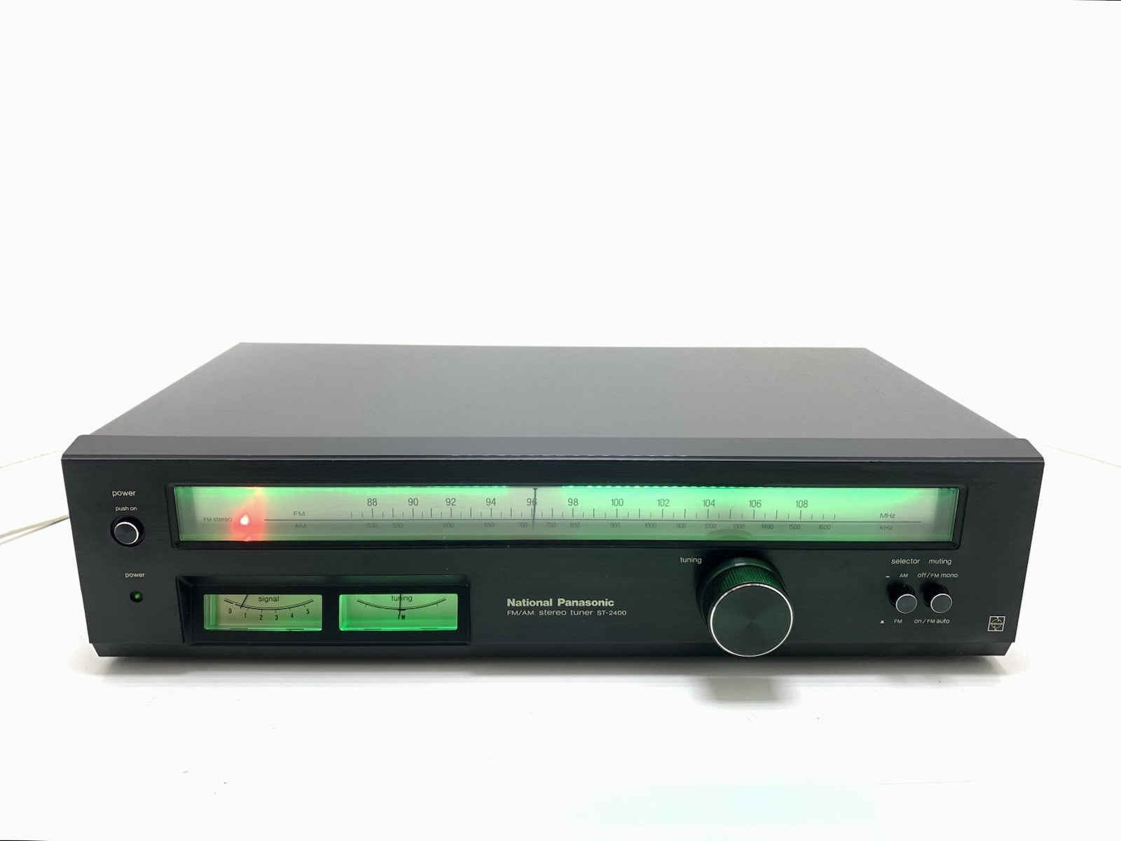 NATIONAL PANASONIC ST 2400 AM/FM Stereo Tuner Vintage 1974 Work Good Look